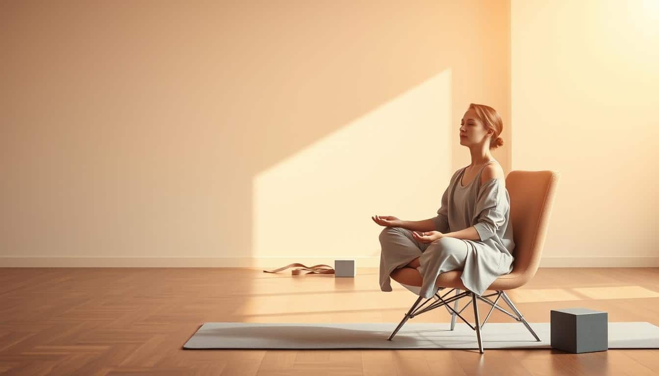 Chair yoga for gentle practice