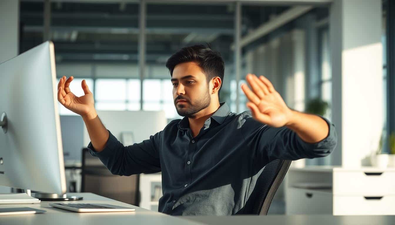 incognito desk stretches for office relief